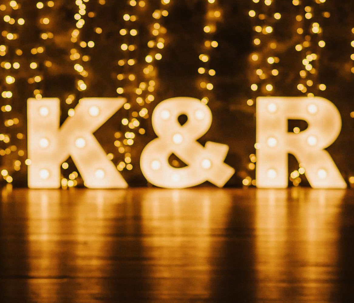Illuminated freestanding letters Illuminated freestanding letters